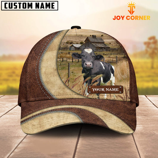 Joycorners Holstein Customized Name Farm Barn Cap