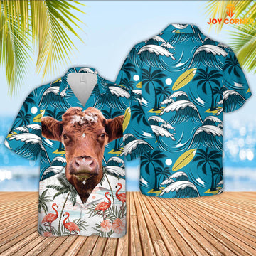 Joycorners Shorthorn Funny Hawaiian Shirt