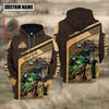 Joycorners Tractor On The Meadow Custom Name Hoodie