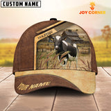 Joycorners Holstein Cattle Customized Name Brown Farm Cap