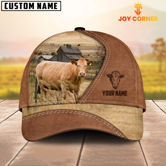 Joycorners Limousin Customized Name Brown Cap