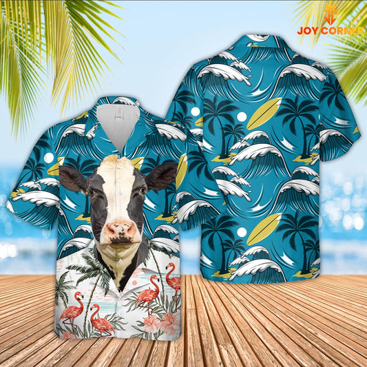 Joycorners Holstein Funny Hawaiian Shirt