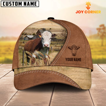 Joycorners Hereford Customized Name Brown Cap