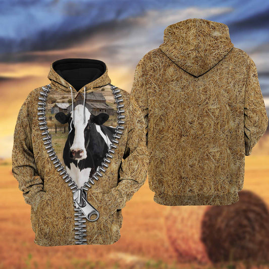 Joycorners Farm Holstein Cattle Hoodie