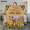 Joycorners Pig Custom Name - Always Stay Humble and Kind Blanket