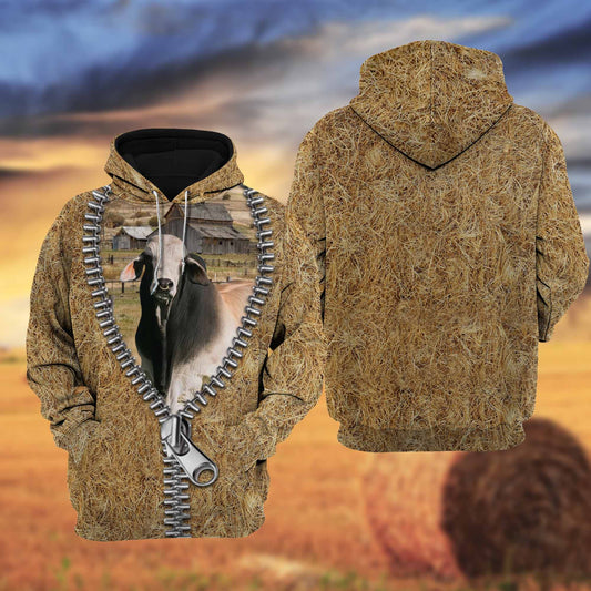 Joycorners Farm Brahman Cattle Hoodie