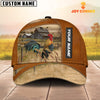 Joycorners Chicken Customized Name Brown Cap