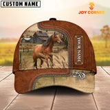 Joycorners Custom Name Horse Cap On The Meadow