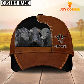 Joycorners Brangus Black Brown Farm Customized Name Cap