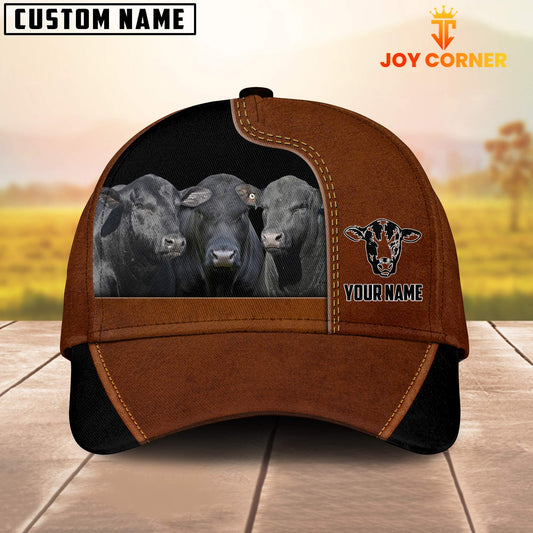 Joycorners Brangus Black Brown Farm Customized Name Cap