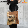 Joycorners Brown Swiss Custom Name 3D Tote Bag