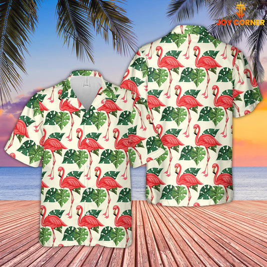 Joycorners Flamingo Pattern D05 Hawaiian Shirt