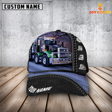 Joycorners Custom Name Green Trucker Mesh Cap 2023