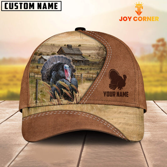 Joycorners Custom Name Turkey Brown Cap