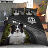Joy Corners Border Collie Pattern Customized Name 3D Bedding Set