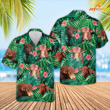 Joy Corners Beefmaster 3D Hawaiian Shirt