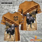 Joycorner Custom Name Holstein Pattern T-Shirt