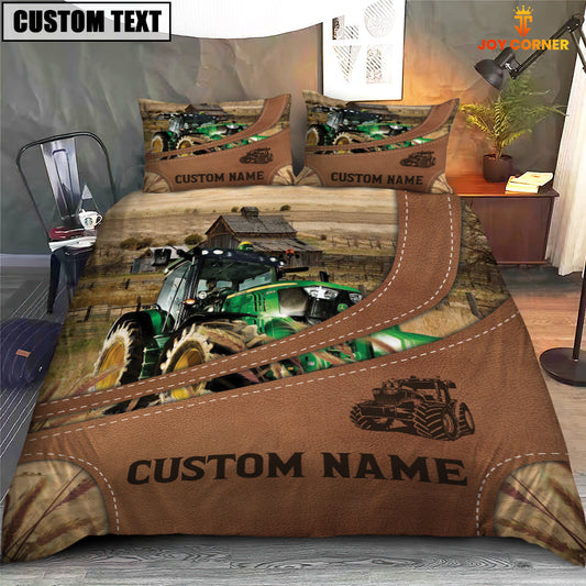 Joycorners Custom Name Tractor On Farm Bedding Set