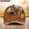 Joycorners Texas Longhorn Custom Name Heart Cap