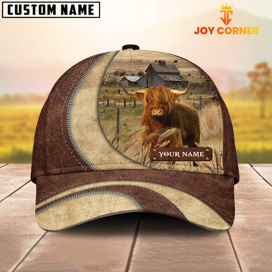 Joycorners Highland Customized Name Farm Barn Cap