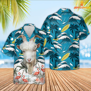 Joycorners Goat Funny Hawaiian Shirt