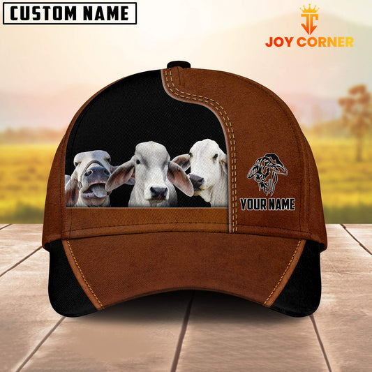 Joycorners Brahman Black Brown Farm Customized Name Cap