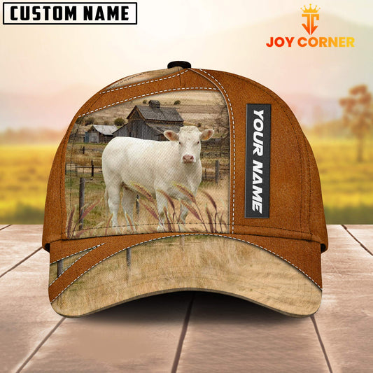 Joycorners Charolais No Horn Customized Name Brown Cap