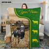 Joycorners Holstein Green Farming Blanket Custom Name