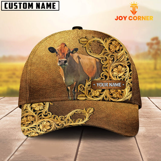 Joycorners Jersey Pattern Customized Name 3D Yellow Cap