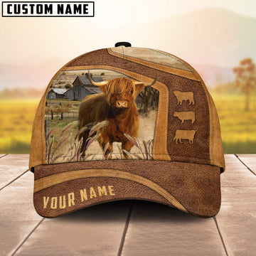 Joycorners Highland Cattle On The Farm Custom Name Cap