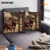 Joycorners Beefmaster Custom Name Leather Pattern Pillow Case