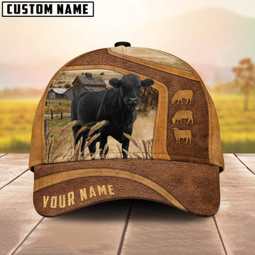 Joycorners Black Angus On The Farm Custom Name Cap