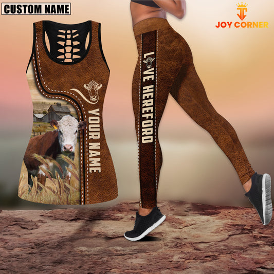 Joycorners Hereford Custom Name Combo Tank & Leggings