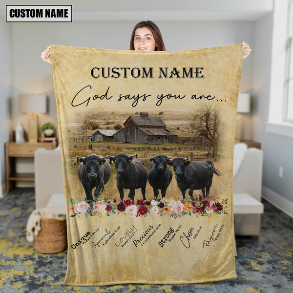 God Says You Are - Joycorners Personalized Name Dexter Blanket