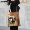 Joycorners Shorthorn Custom Name 3D Tote Bag