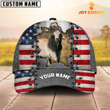 Joycorners Brahman Customized Name US Flag Cap