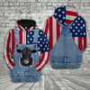 Joycorners Black Angus Cattle US Flag Farm Personalized 3D Hoodie