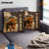 Joycorners Highland Custom Name Leather Pattern Pillow Case