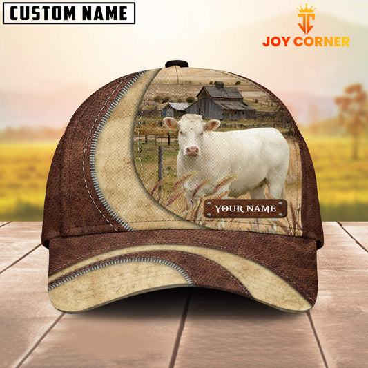 Joycorners Charolais Customized Name Farm Barn Cap
