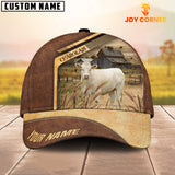 Joycorners Charolais No Horn Customized Name Brown Farm Cap