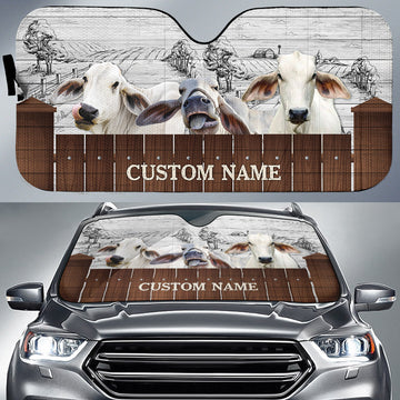 Joycorners Brahman Farming Custom Name 3D Sun Shade