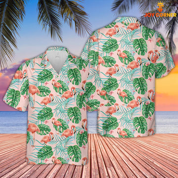 Joycorners Flamingo Pattern D08 Hawaiian Shirt