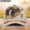 Joycorners Belted Galloway White Pattern Customized Name 3D Cap