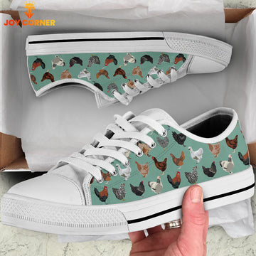 Joycorners Chicken Pattern Low Top Shoes