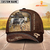 Joycorners Speckled Park Customized Name Leather Pattern Cap