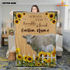 Joycorners Charolais Custom Name - Always Stay Humble and Kind Blanket