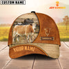 Joycorners Custom Name Simmental Leather Pattern Cap TT12