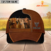 Joycorners Highland Black Brown Farm Customized Name Cap