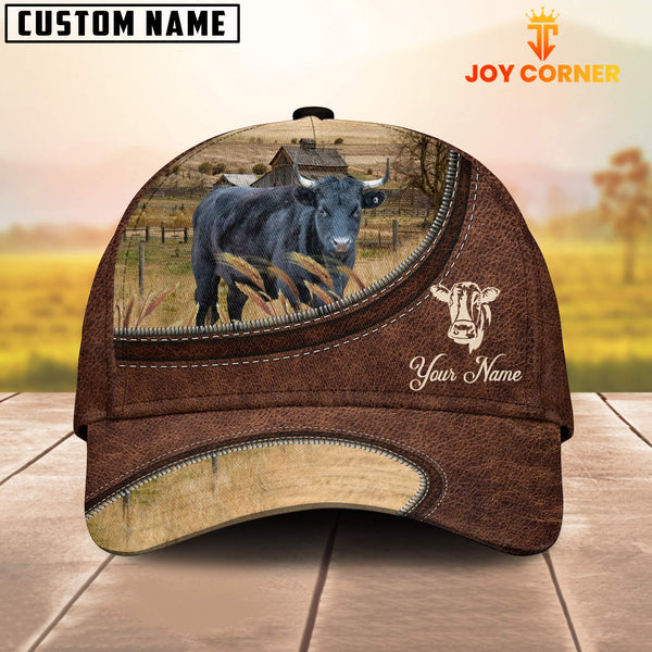 Joycorners Dexter On The Farm Customized Name Leather Pattern Cap