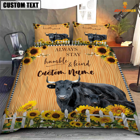 Joycorners Dexter Stay Humble And Kind Custom Name Bedding Set